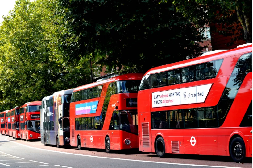 A fleet of operator coaches