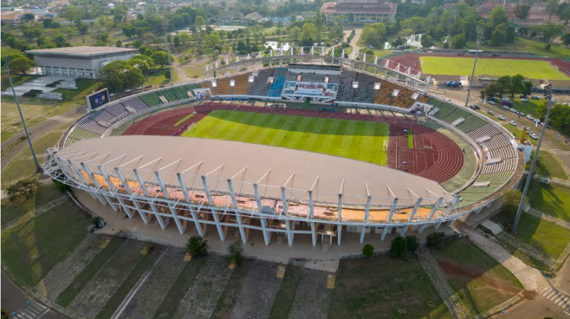 A stadium fixture listing in the app
